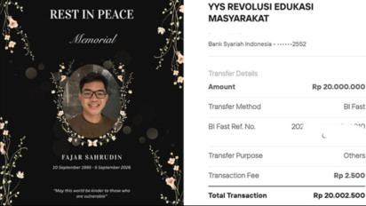 4 Organisasi yang Menerima Donasi Fajar Sahrudin Sebelum Meninggal, Komunitas Kesehatan Mental hingga Peduli Hewan