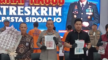 Polresta Sidoarjo Bongkar Jaringan Uang Palsu Lintas Provinsi, Rp298,5 Juta Disita