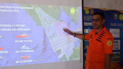 Operasi SAR Hari Ketiga, Tim Gabungan Perluas Pencarian Speedboat Rombongan Wartawan Hilang Kontak di Selat Sunda