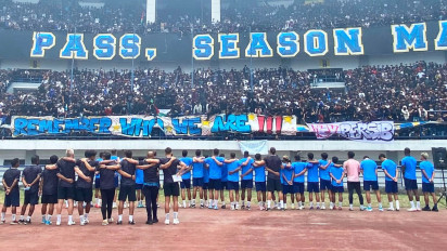 Merinding, Ribuan Bobotoh Beri Suntikan Motivasi Pemain Persib Jelang Duel Kontra Persija