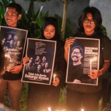 Jurnalis Sultra Doa Bersama untuk Pewarta Foto yang Hilang di Selat Sunda