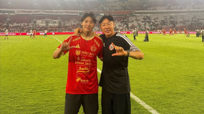 Putra Shin Tae-yong Ikut Rayakan Kemenangan Persija atas Persib, Beri Julukan 'History Maker' untuk Sang Ayah