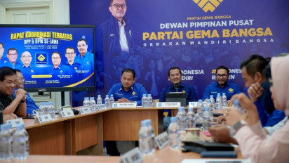 Rampungkan Rakortas Wilayah di Makassar, Gema Bangsa Racik Strategi Pemenangan Berbasis Dapil