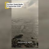 Viral Air Laut Surut karena Erupsi Anak Krakatau hingga Sebabkan Tsunami, Badan Geologi Beri Penjelasan