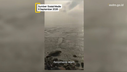 Viral Air Laut Surut karena Erupsi Anak Krakatau hingga Sebabkan Tsunami, Badan Geologi Beri Penjelasan