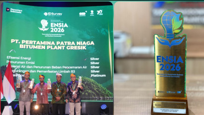 Bitumen Plant Gresik Raih Penghargaan Bergengsi di ENSIA 2026