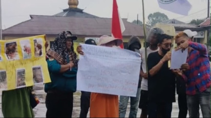 Mahasiswa Kepung Polres Dairi, Tuntut Pelaku Kekerasan 29 Agustus Ditangkap 1x24 Jam