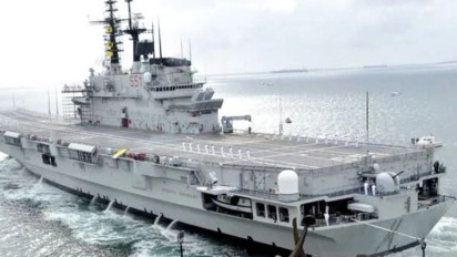 Kapal Induk Garibaldi Disiapkan Jadi Mimbar Tinjau Presiden Prabowo dalam Parade 102 KRI di Teluk Jakarta