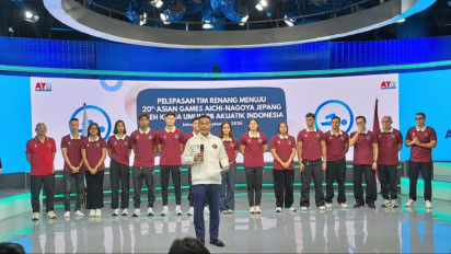 Lepas Tim Renang Menuju Asian Games 2026, Ketua Umum PB Akuatik Indonesia Berharap Bisa Akhiri Paceklik Medali