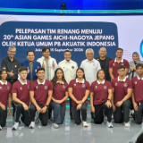Resmi! Ketua Umum PB Akuatik Indonesia Lepas Tim Renang Indonesia menuju Asian Games 2026 Aichi-Nagoya