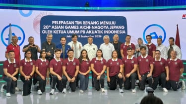 Resmi! Ketua Umum PB Akuatik Indonesia Lepas Tim Renang Indonesia menuju Asian Games 2026 Aichi-Nagoya