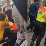 Ibu Penghirup Kamper yang Viral Marah-marah di KRL, Kini Diamankan Petugas Keamanan
