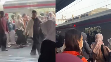 Heboh! Semua Penumpang Keluar dari Kereta karena Diduga Mendengar Suara Ledakan dari Salah Satu Penumpang KRL