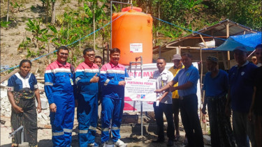 Pertamina Dampingi Pemulihan Warga Terdampak Gempa NTT, Kini Air Bersih Lebih Dekat
