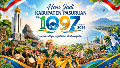 10 Ucapan Selamat Hari Jadi Kabupaten Pasuruan ke-1097 Tahun 2026, Penuh Doa dan Harapan Cocok untuk Caption Medsos