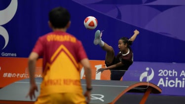Hasil Asian Games 2026: Medali Emas di Depan Mata, Sumaya Bawa Indonesia Melangkah ke Partai Final Teqball Tunggal Putri