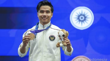 Atlet Wushu Seraf Naro Siregar Sumbang Medali Pertama Indonesia di Asian Games 2026