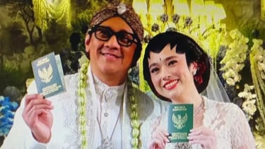 Beredar Foto Pernikahan Andre Taulany dan Amanda Rigby di Media Sosial, Ijab Kabul Sah Hari Ini