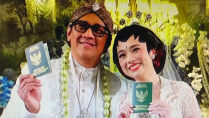 Beredar Foto Pernikahan Andre Taulany dan Amanda Rigby di Media Sosial, Ijab Kabul Sah Hari Ini