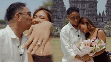 5 Tahun Bersama, Dennis Talakua Melamar Marion Jola di Depan Candi Prambanan: I’m The Luckiest Girl Ever