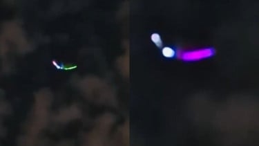 Viral Objek Benda Misterius Bercahaya di Langit Teheran Iran, UFO, Pesawat atau Cuma Sebatas Drone?