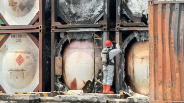 Kebakaran Kontainer di Pelabuhan NPCT1 Cepat Dipadamkan, Tercatat Tak Ada Korban