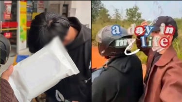 Waduh, Warga Temukan Bekas Tisu Basah Berserakan di Lokasi Video Viral ‘A Day in My Life’
