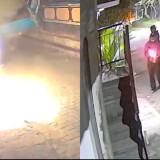 VIral, Rumah Warga Bali Diteror Bom Molotov, 2 Pelaku Terekam CCTV hingga Tinggalkan Surat Utang