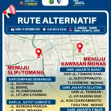 Demo Hari Ini 24 September 2026 di DPR, Monas dan Bundaran HI, Begini Skema Rute Alternatif untuk Pengguna Jalan