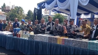 TNI AL Gagalkan Rokok Ilegal dan Pupuk Subsidi, Kerugian Negara Capai Rp1,8 Miliar