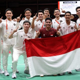 Comeback Ter-Epik dari China, Penantian 28 Tahun Medali Emas Asian Games Terbayarkan Tim Bulu Tangkis Putra Indonesia