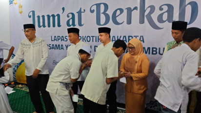 Lapas Narkotika Jakarta Salurkan Bantuan Sosial kepada Anak Yatim Yayasan Dulur Salembur