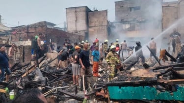 Puluhan Rumah di Pademangan Jakarta Utara Kebakaran, 110 Kepala Keluarga Terdampak