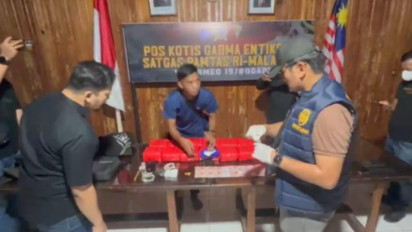 Tim Gabungan Bea Cukai Gagalkan Penyelundupan Sabu 13 Kg di Perbatasan Indonesia-Malaysia