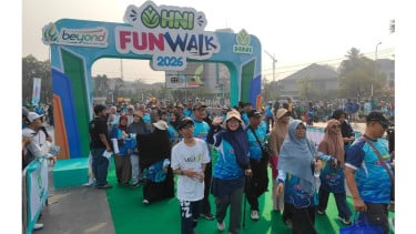 Ribuan Peserta Ramaikan HNI Fun Walk 2026 di Kawasan CFD Kota Bekasi