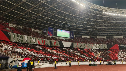 ‎Nama Shin Tae-yong Menggema di SUGBK Usai Timnas Indonesia Ditahan Imbang Malaysia ‎