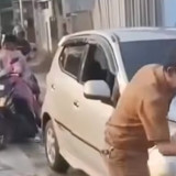 Viral Video Pria Diduga ASN Buka Palang Pembatas Jalan Baru Dicor di Pekalongan, Padahal Belum Kering Sempurna
