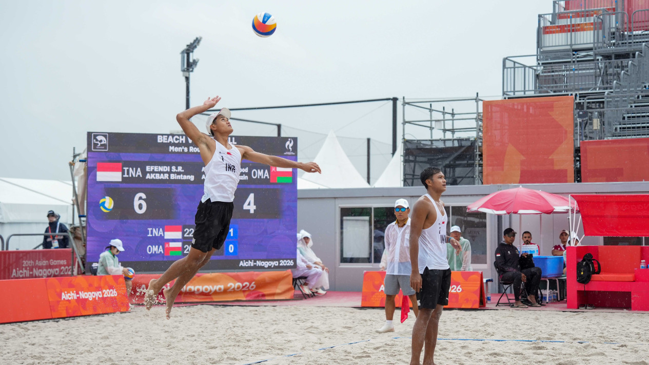 Singkirkan Pasangan Oman, Bintang/Sofyan Bawa Indonesia Amankan Tiket Perempat Final Voli Pantai Asian Games 2026.
            - galeri foto