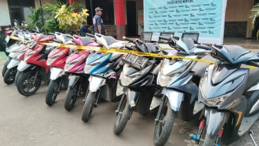 Polsek Menteng Ungkap Komplotan Curanmor, Empat Pelaku dan 12 Motor Diamankan