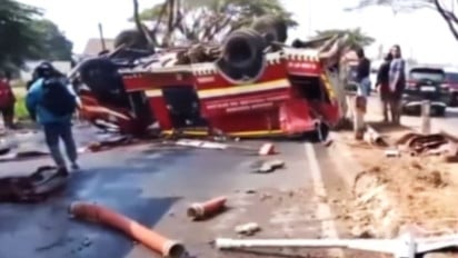 Dua Petugas Damkar Gugur dalam Kecelakaan Maut Saat Menuju Lokasi Karhutla