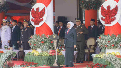 Gubernur Khofifah Pimpin Upacara Hari Kesaktian Pancasila, Ajak Masyarakat Perkuat Persatuan dan Wujudkan Keadilan Sosial