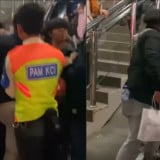 VIral, Cuma Gara-gara Bersenggolan di Eskalator, 2 Penumpang KRL Cekcok 2 Kali hingga Dilerai Petugas