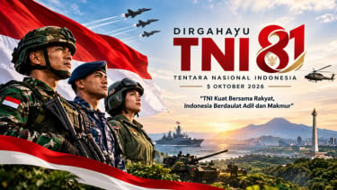 10 Ucapan Selamat HUT TNI ke-81 Tahun 2026, Cocok Dijadikan Caption di Media Sosial