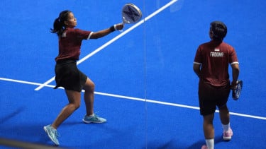 Takluk di Tangan Pasangan Tuan Rumah, Fitriani/Fadona Bawa Pulang Medali Perak asian Games 2026 dari Cabor Padel