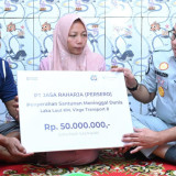Ahli Waris Korban Meninggal Dunia KM Virgo Transport 8 Terima Santunan dari Jasa Raharja