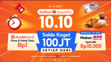Cek Daftar Promo 10.10 yang Wajib Kamu Serbu, Ada Makan KFC Hanya 10RB di Aplikasi ShopeePay