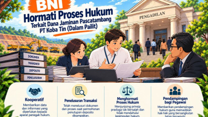 BNI Hormati Proses Hukum Terkait Dana Jaminan Pascatambang PT Koba Tin (Dalam Pailit)