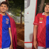 Jirayut Jahit Jersey Timnas Indonesia dan Thailand Jadi Satu Demi Dukung Kedua Tim di Final FIFA ASEAN CUP