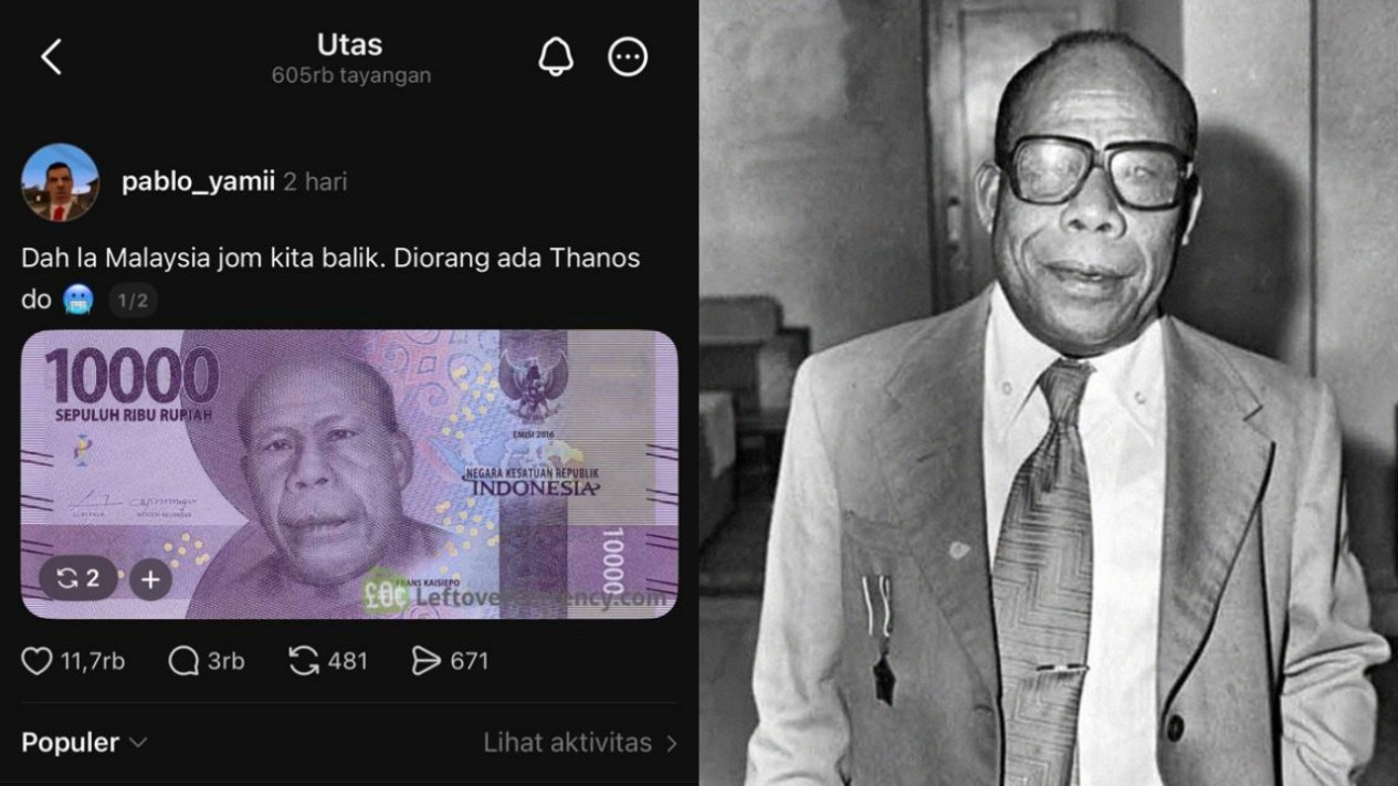 Mengenal Frans Kaisiepo, Pahlawan Nasional Asal Papua di Pecahan Rp10 Ribu yang Dihina oleh Netizen Malaysia
            - galeri foto