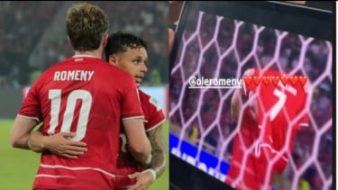 Reaksi Marselino Ferdinan Lihat Ole Romeny Bentangkan Jersey Nomor 7 Saat Selebrasi Juara Timnas Indonesia